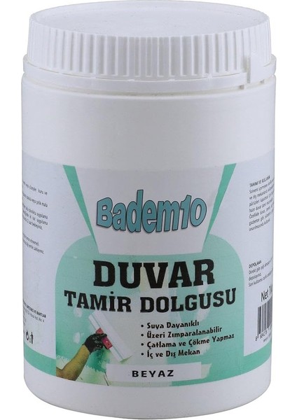 Duvar Tamir Dolgu Macunu Zemin Alçı Sıva Derin Boşluk Doldurucu Çatlak Onarıcı Giderici 1 kg