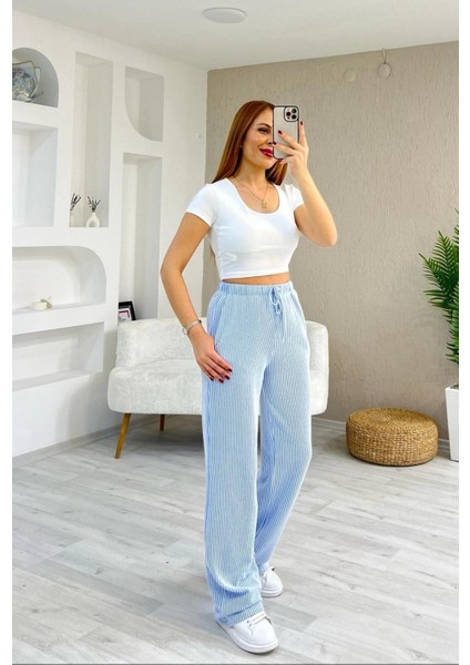 Stra Su Yolu Mavi Eşofman Altı