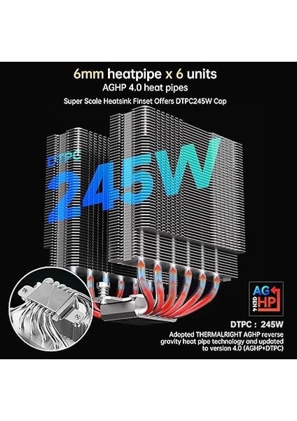 Peerless Assassin 120 Black TL-C12C-X28 V2 120MM Isı Borulu Intel-Amd Hava Soğutucu fiyatları