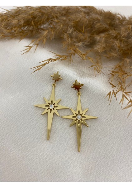 Şimal Yıldızı Xupıng Çelik Küpe