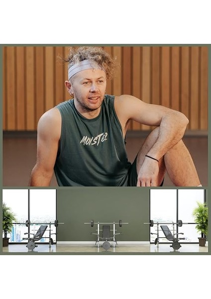 Saç Bandı 2li Sporcu Erkek Kafa Bandı Headband Tenis Gym Ter Bantı Fitness Saç Bantları Yoga Crossfit Bisiklet Koşu Canlı Iddia Yürüyüş Erkekler Süper Lig Penye Esnek Saç Bantı indirimleri