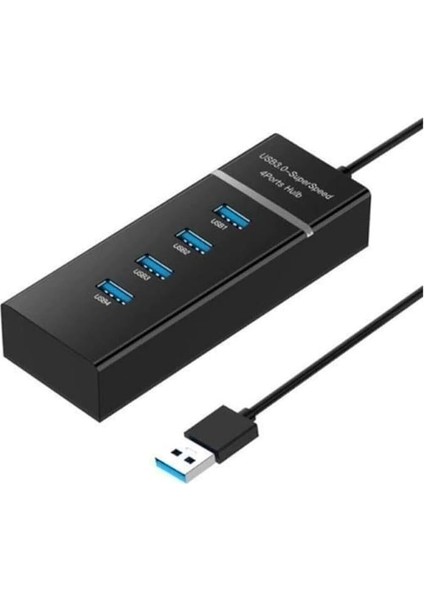 USB Çoklayıcı 4in1 USB 3.0 4 Port Çoğaltıcı Hub 5gpbs Hızlı Aktarım 30CM Kablo Pc Bilgisayar Switch Splitter
