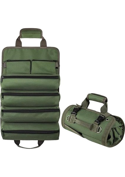 Çok Bölmeli Karavan, Alet Çantası, Ağır Hizmet Tipi Rulo Takım Çantası Katlanabilir Rulo Çanta - AL5114