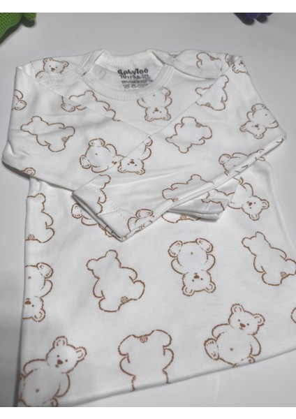 Kız Erkek Çocuk Bebek Uzun Kollu Çıtçıtlı Body-Badi %100 Pamuk 3.5-4-5-6 Yaş modelleri