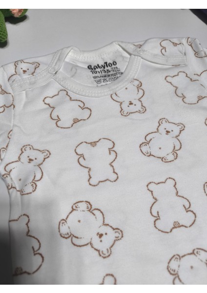 Kız Erkek Çocuk Bebek Uzun Kollu Çıtçıtlı Body-Badi %100 Pamuk 3.5-4-5-6 Yaş fırsatları