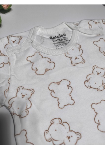 Kız Erkek Çocuk Bebek Uzun Kollu Çıtçıtlı Body-Badi %100 Pamuk 3.5-4-5-6 Yaş indirimleri