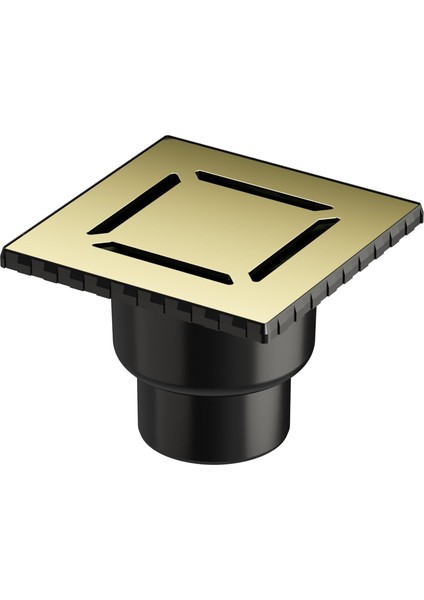 V- Kare 5608278 Duş Kanalı Çıkışlı 100 Kapak Parlak