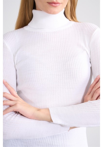 K26 5555 Beyaz Kadın Fıtıllı Body indirimleri