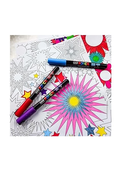 Posca Markör Kalem 3m Set 0.9-1.3 mm Keçe Uçlu (30'lu Set) modelleri