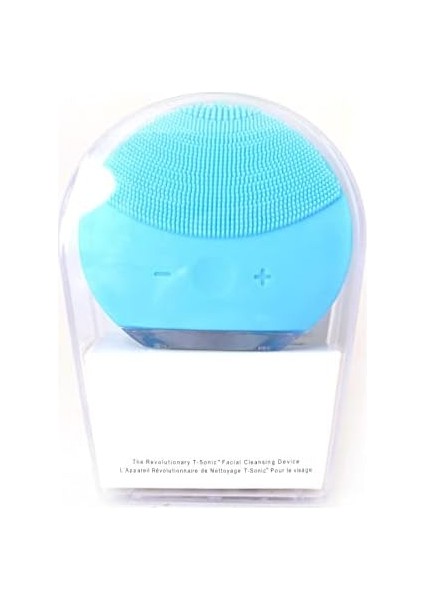 Yüz Temizleme Cihazı Titreşimli Masaj Aleti Makyaj Temizleyici Mavi