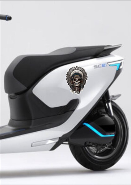 Kızılderili Kuru Kafa Sticker - Ölüler Günü - Kuru Kafa Sticker - Araba Oto Motosiklet Sticker 00014 modelleri
