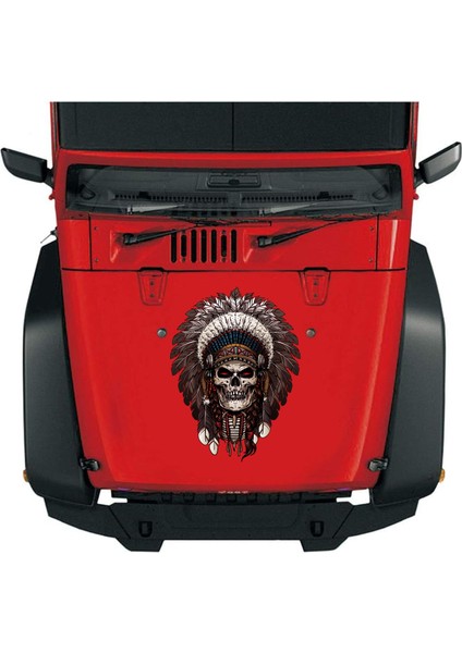 Kızılderili Kuru Kafa Sticker - Ölüler Günü - Kuru Kafa Sticker - Araba Oto Motosiklet Sticker 00014 fırsatları