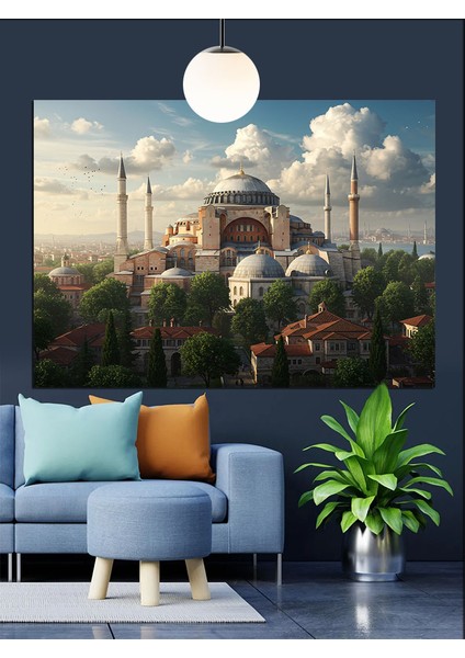 Ayasofya Cami Dekoratif Kanvas - Mdf Ahşap Tablo fiyatları