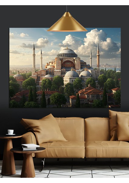 Ayasofya Cami Dekoratif Kanvas - Mdf Ahşap Tablo modelleri
