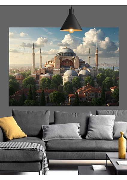 Ayasofya Cami Dekoratif Kanvas - Mdf Ahşap Tablo fırsatları