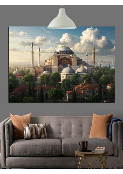 Ayasofya Cami Dekoratif Kanvas - Mdf Ahşap Tablo indirimleri
