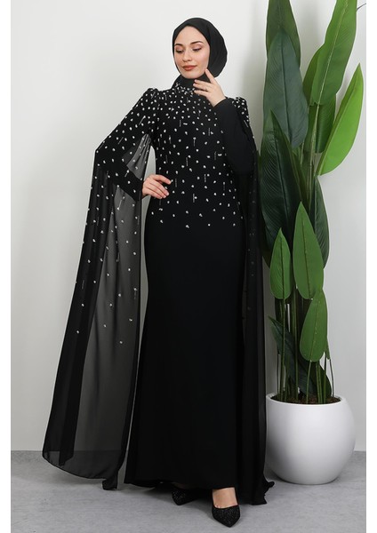 Perihan Taşlı Abiye Siyah fiyatları