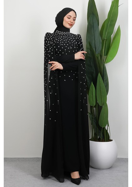 Perihan Taşlı Abiye Siyah fırsatları