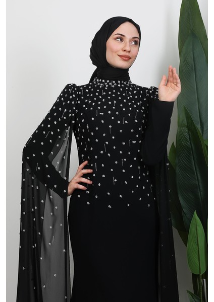 Perihan Taşlı Abiye Siyah indirimleri