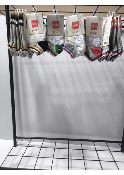 Çocuk Kısa Soket Çorap Doğal Pamuk Yumuşacık Nefes Alabilir Terletmez 6'lı Paket