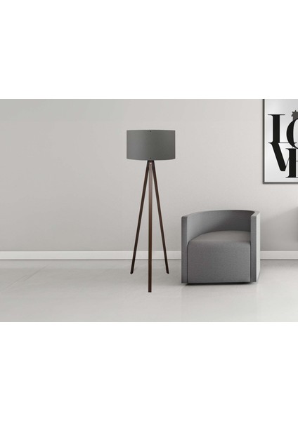 Trio Lambader Ahşap Antrasit