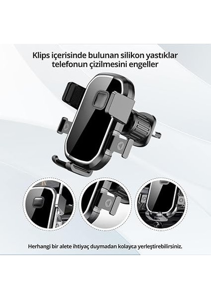 Airwent Ultra Güçlü 360 Döner Klipsli Havalandırma Araç Içi Telefon Tutucu Araç Tutucu fiyatları