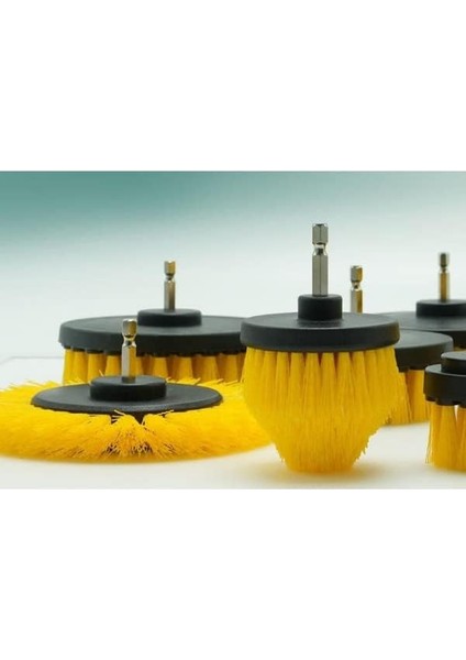 Hygiene Matkap Ucuna Takılan Profesyonel Temizlik Fırçası 5 Parça ve 15 cm Uzatma Çubuğu Sarı Muf-01 indirimleri