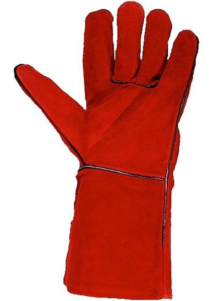Kaynak Eldiveni Deri Kaynakçı Koruyucu Eldiveni Kırmızı No:9 (1 Çift) fiyatları
