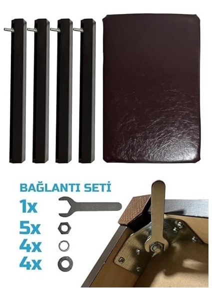 TBX-144SR Üst Kalite Piyano Taburesi Gizli Bölmeli Kahve Renk (32X54X48) fırsatları