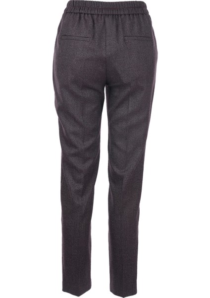 Minimalist Kadın Pantolon - Yüksek Bel Slim Fit Midi fırsatları