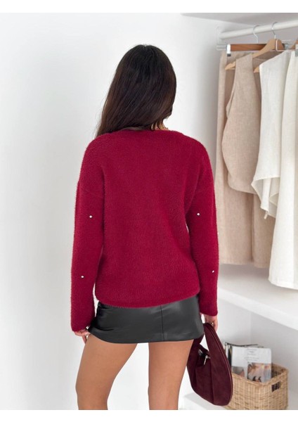 Taş Detaylı Triko Yumoş Kazak modelleri