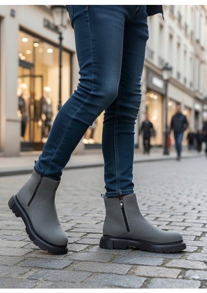 Fermuarlı Erkek Klasik Bot Füme Süet (Siyah Taban) fiyatları