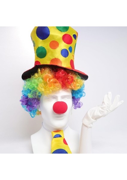 Renkli Palyaço Kostüm Seti – 5 Parça Aksesuar fiyatları
