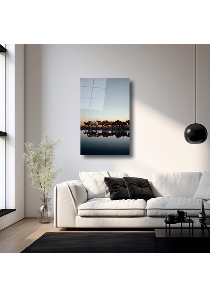 Doğadaki Yaban At Sürüsü - Cam Tablo - DEG0086 modelleri