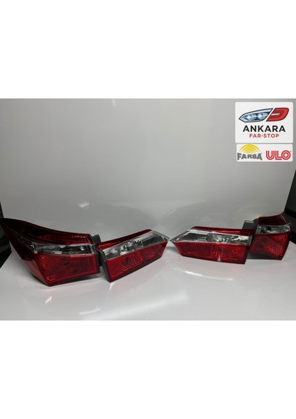 Toyota Corolla 2013 - 2015 Stop Lambası Sağ - Sol Iç ve Dış Takım (Orjinal Farba - Ulo - 4 Stop) fiyatları