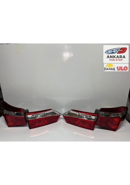 Toyota Corolla 2013 - 2015 Stop Lambası Sağ - Sol Iç ve Dış Takım (Orjinal Farba - Ulo - 4 Stop)