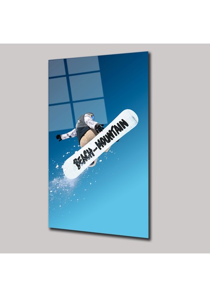 Snowboard Atlayışı - Cam Tablo - DEG0004