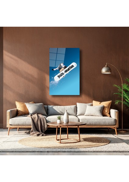 Snowboard Atlayışı - Cam Tablo - DEG0004 indirimleri