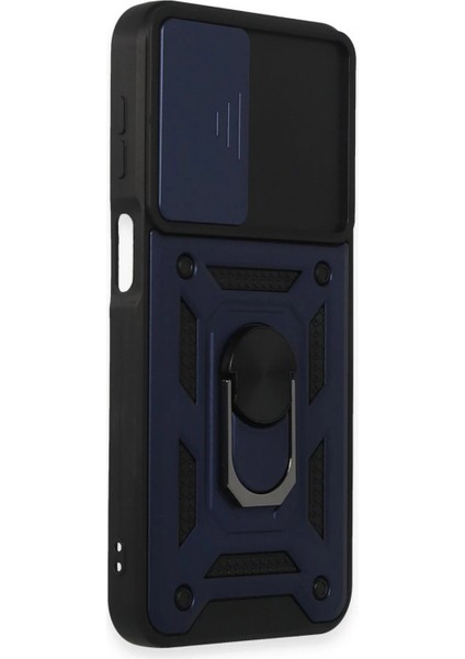 Samsung Galaxy M34 5g Kılıf Pars Lens Yüzüklü Silikon - Lacivert (K95) modelleri