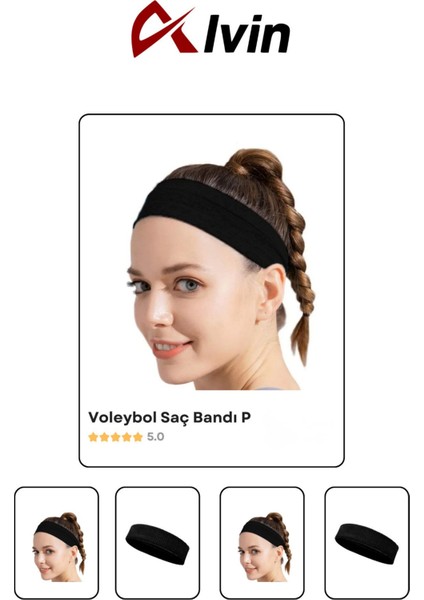 Unisex Spor Saç Bandı – Koşu, Fitness, Voleybol ve Basketbol Için Ter Tutmaz Bant