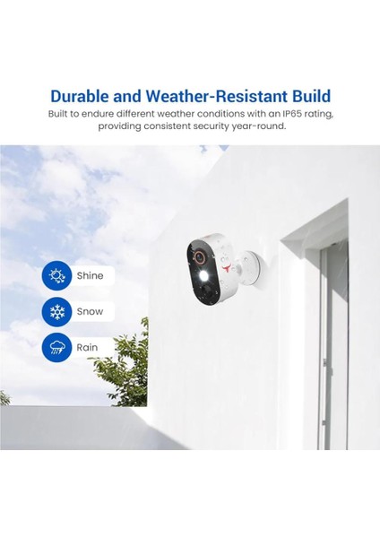 Hubflashy 1080P Açık Hava Güvenlik Kamerası , Kablosuz Gece Görüşlü Dış Cephe Güvenlik Kamerası