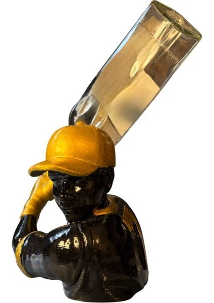 Beyzbol Temalı Şarap Standı – El Boyaması Dekoratif Şarap Tutucu ve Masa Üstü Obje fiyatları