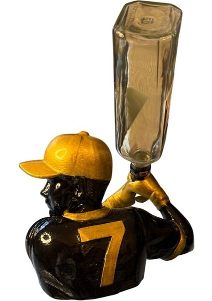 Beyzbol Temalı Şarap Standı – El Boyaması Dekoratif Şarap Tutucu ve Masa Üstü Obje indirimleri