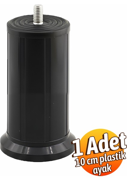 Keson 1 Adet 10 cm Siyah Plastik Mobilya Baza Tv Ünitesi Yükseltme Ayağı Destek Ayağı fırsatları