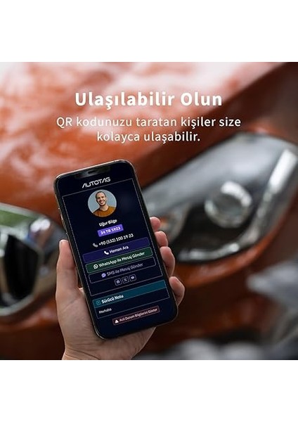 Qr Kodlu Akıllı Araç Etiketi - Karekod Numaratör - Içten Yapıştırmalı Cam Etiket fırsatları