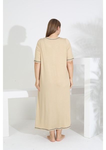 Kadın Bambu Kısa Kol Gecelik indirimleri