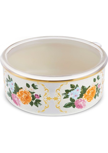 Viyan 14 Parça Emaye Saklama Kabı ve Baharat Takımlı Tencere Seti