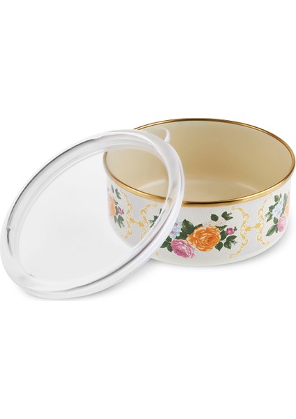 Viyan 14 Parça Emaye Saklama Kabı ve Baharat Takımlı Tencere Seti