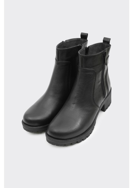 Hakiki Deri Fermuarlı Kadın Bot fiyatları