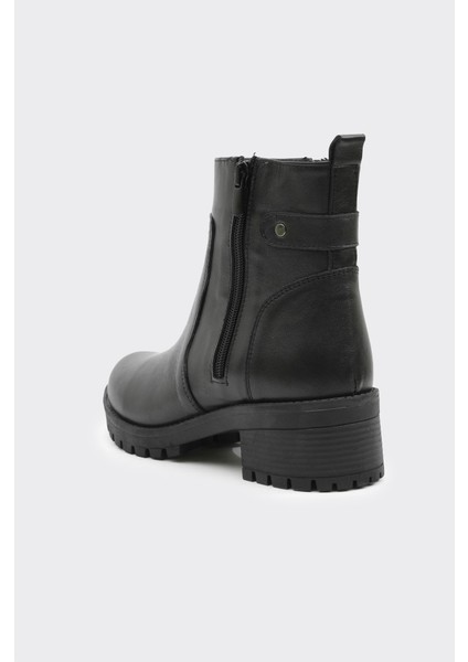 Hakiki Deri Fermuarlı Kadın Bot modelleri